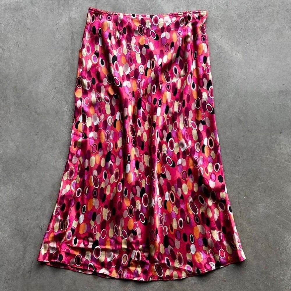 Vintage Y2k Susan Bristol 100% Silk Skirt